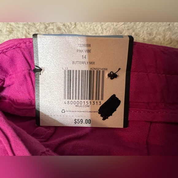 Women's Size 14 Cynthia Rowley Pink Shorts NWT - Picture 6 of 7